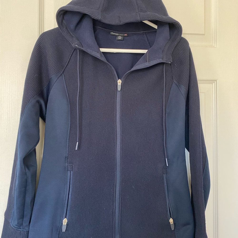 Swiss Tech Women's Dark Blue Hooded Sweatshirt